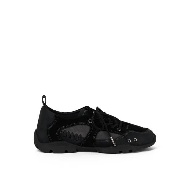 OBLIQUE PANEL SNEAKERS / BLACK