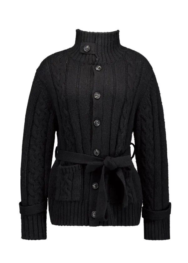 [PRE-ORDER] MELLOW KNIT CARDIGAN [BLACK]