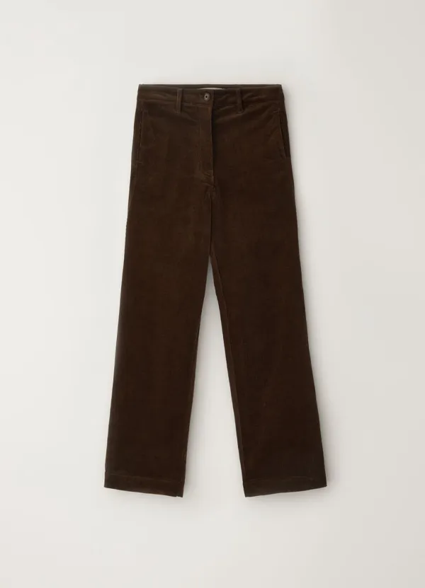 2ND / Corduroy straight pants (Brown)