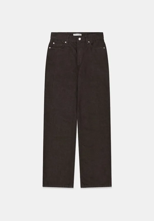 Straight pocket denim (Brown)