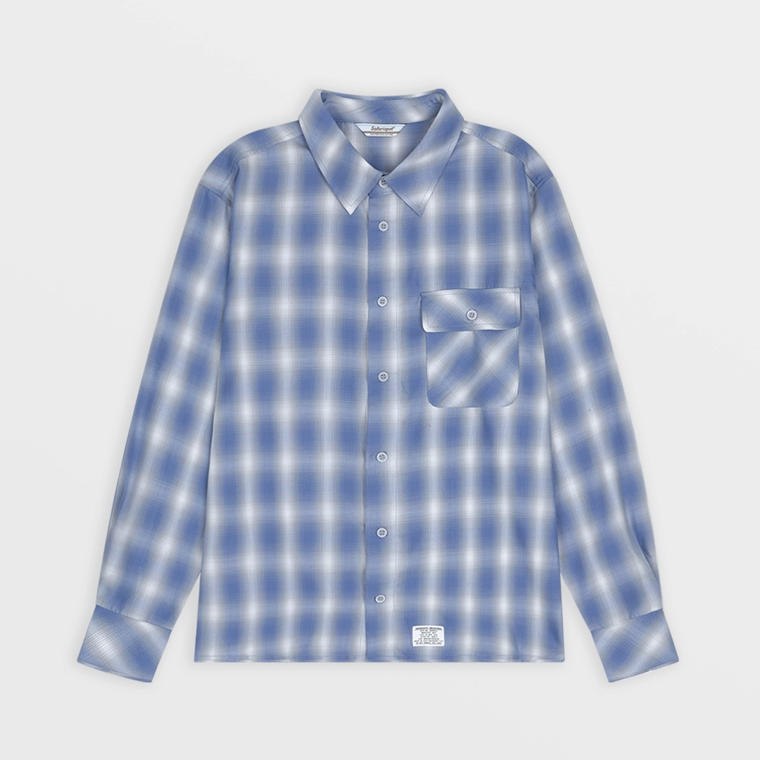 사파리스팟 Country Peace Tartan Shirts (Sky) 상품 이미지 1