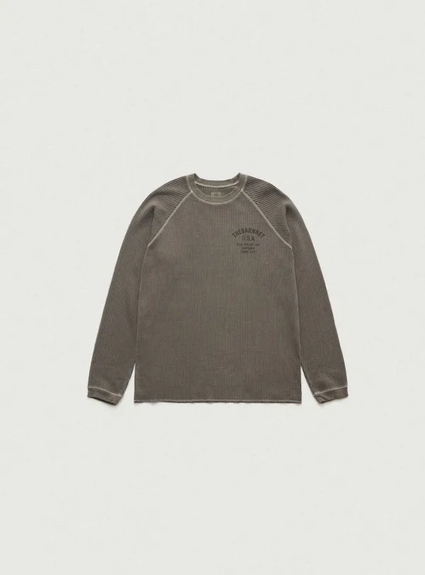 Vero Pigment Waffle T-Shirt_Khaki