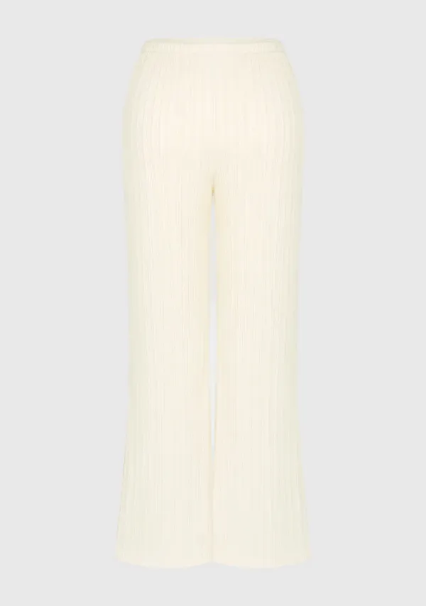 Stella Pleats Pants Cream