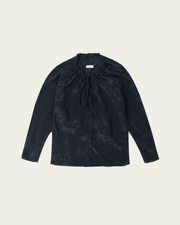 (2차) Florie Blouse - Navy