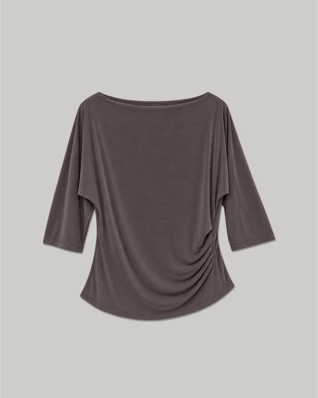 패브릭컬리지 [2차 10월 17일 배송 ] Boat Neck Shirring T-Shirt_2Color 상품 이미지 3