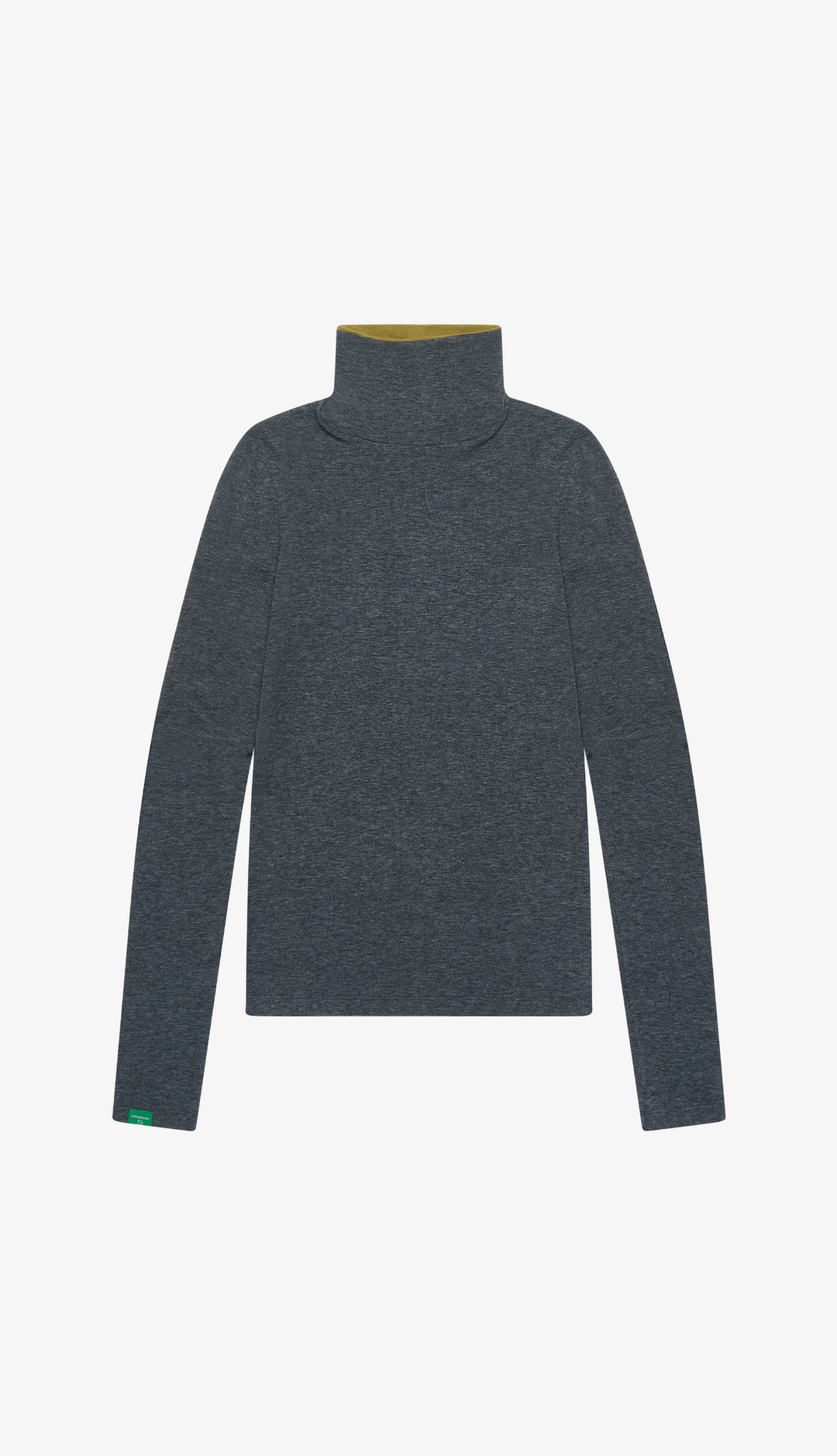 노컨텐츠 259. Colorblock Turtleneck T _ Grey 상품 이미지 3