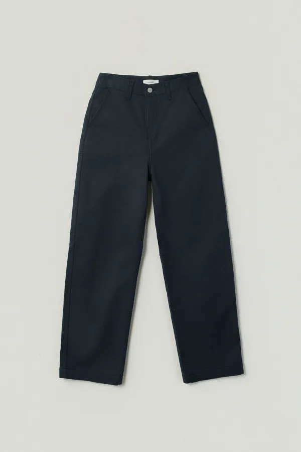 CLIYA WASHED COTTON PANTS_NAVY