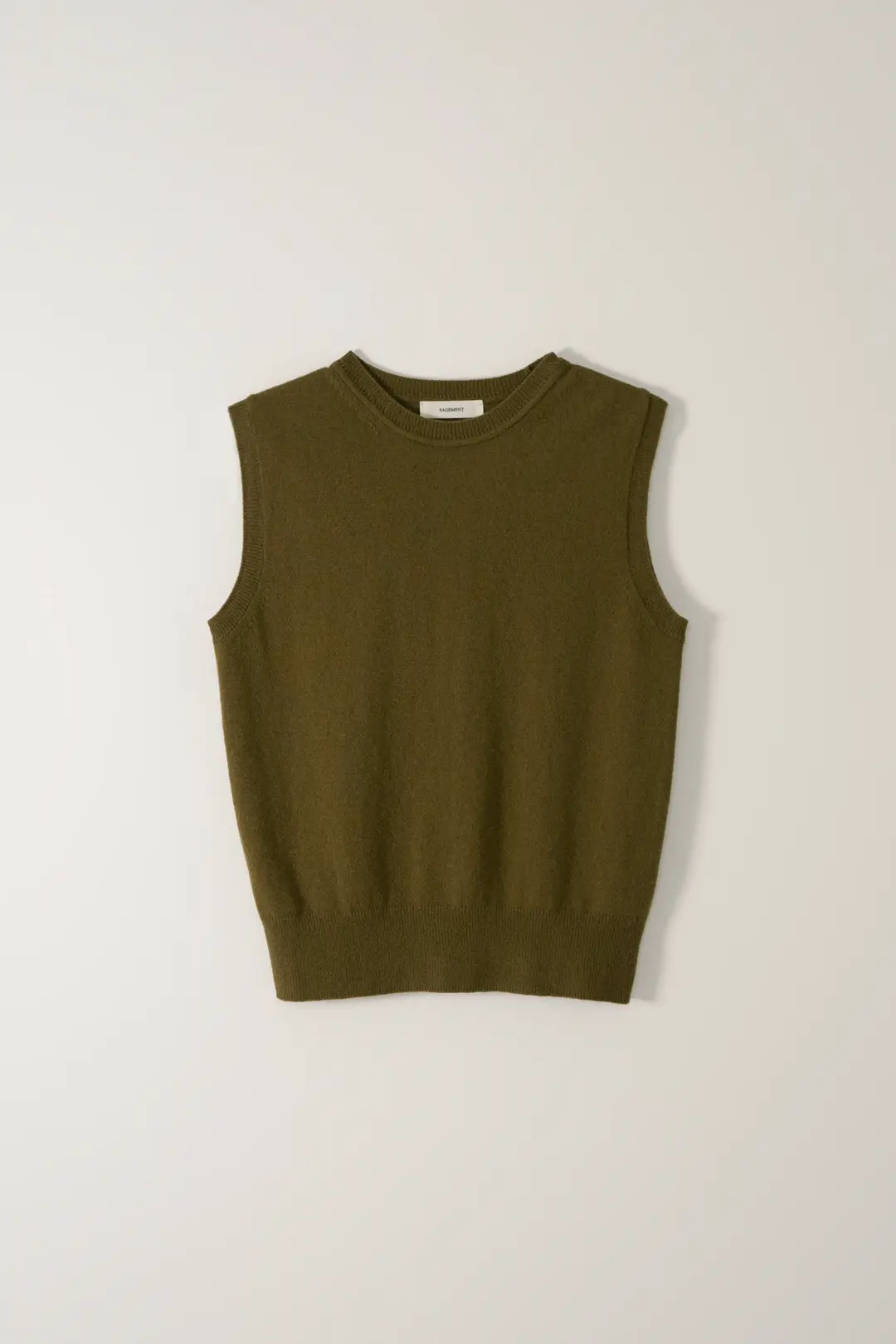 세이지먼트 LEVE KNIT VEST_OLIVE 상품 이미지 2