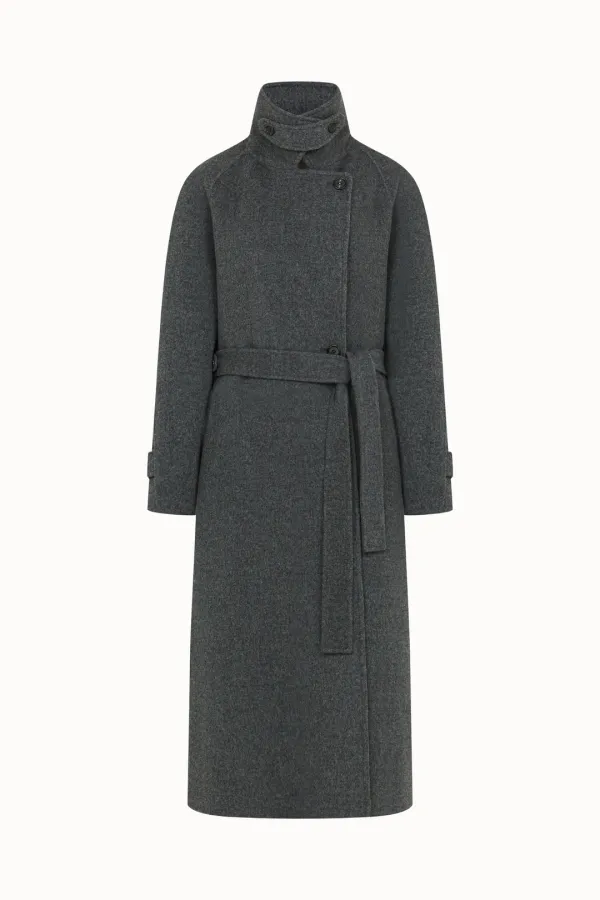 Raglan Long Handmade Coat[LMBFWI24CT701]-Charcoal