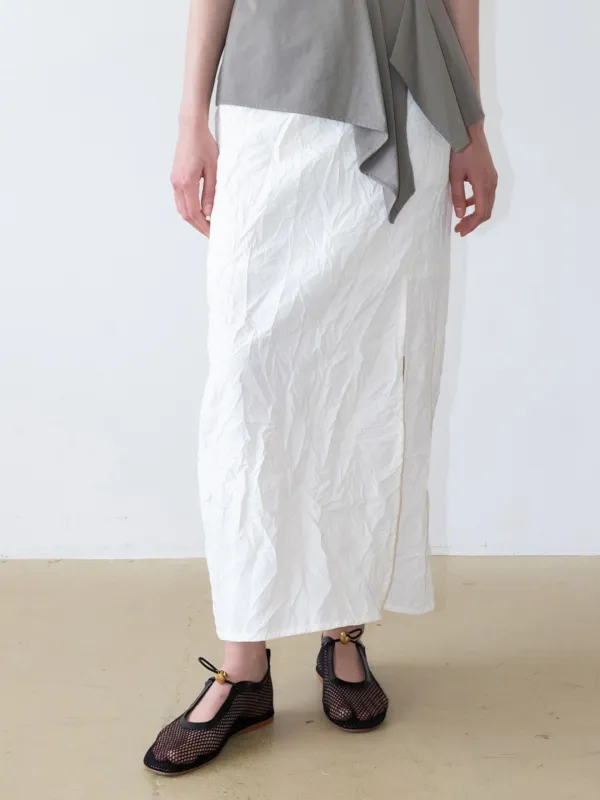 Crease Slit Long Skirt SW5MS293_2color