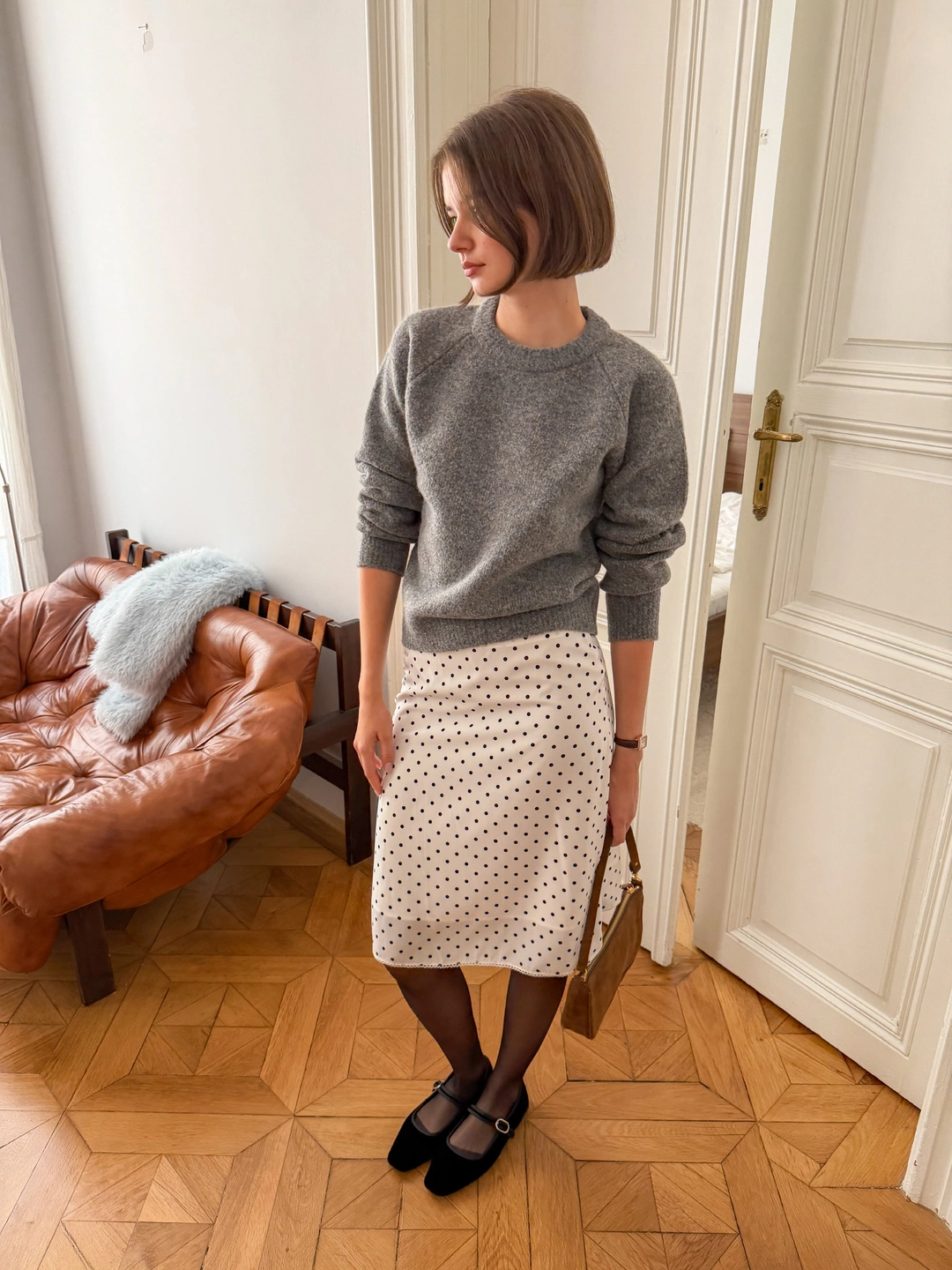 하케쉬 Melo Knit_Melange Gray 상품 이미지 2