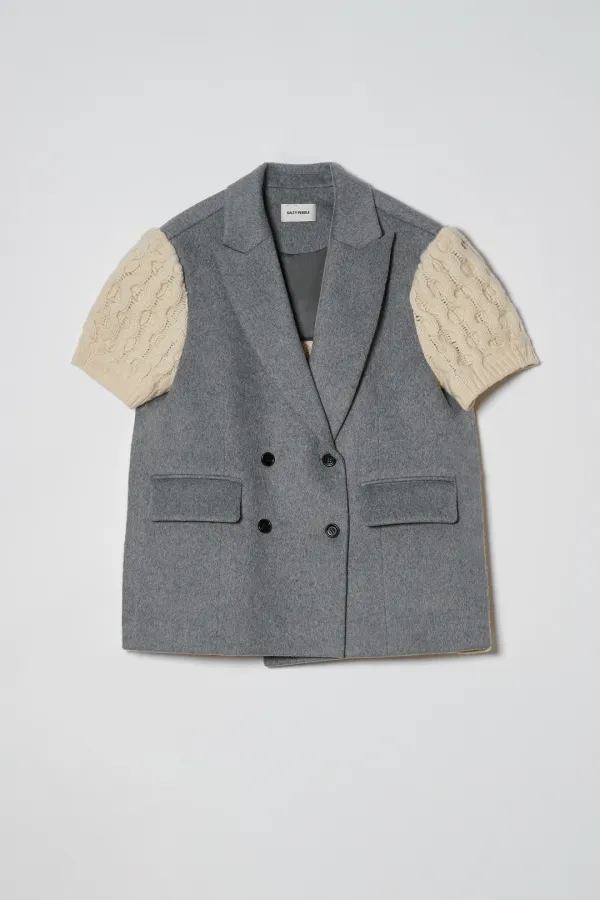 FISHER COMBI SHORT SLEEVED JACKET [MELANGE GREY]