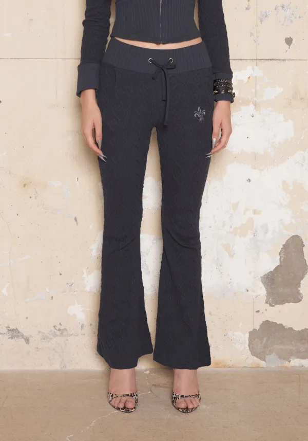 Textured Knit Training Pants [Navy]