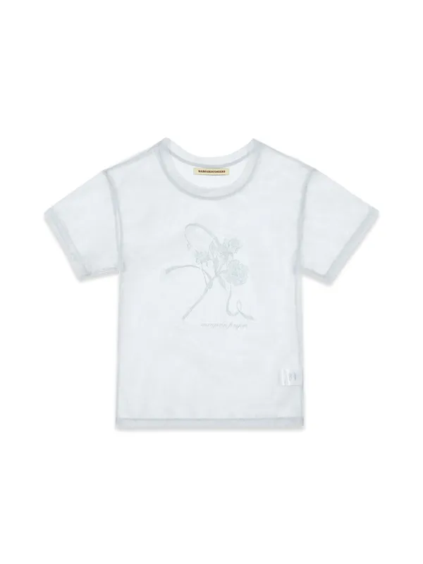 ROSE MESH T-SHIRT (LIGHT BLUE)