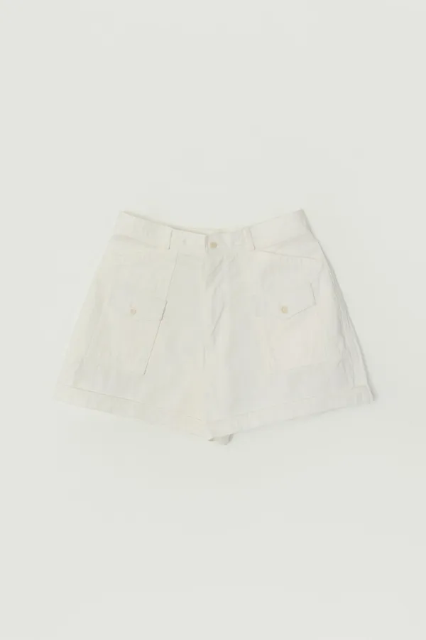 BRIXEL COTTON HALF PANTS_IVORY