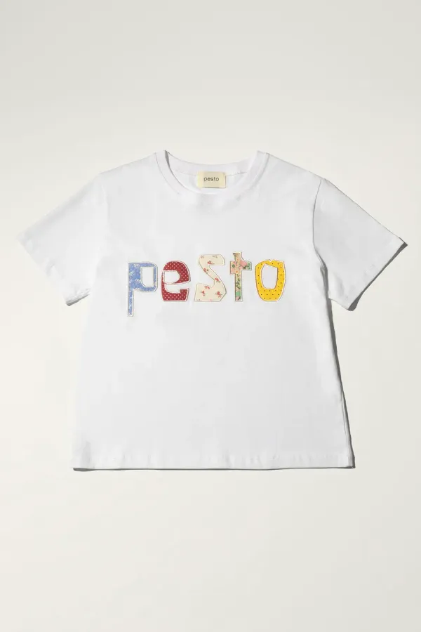 PESTO PATCHWORK T-SHIRT WHITE