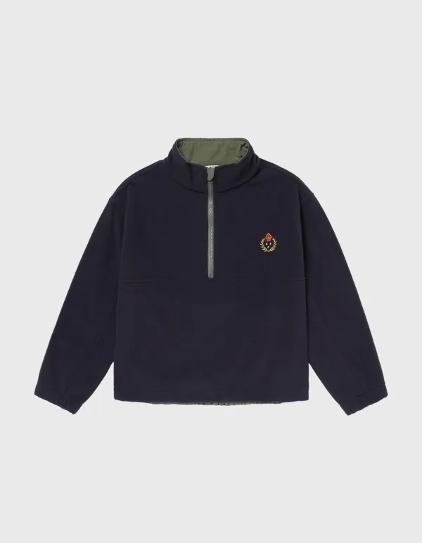 CHILDREN MICRO FLEECE HALF-ZIP / Navy