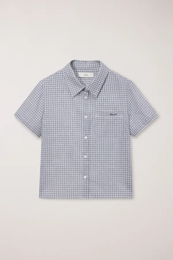 LACED CHECKED SHIRT BLUE CHECK_UDSH6B231B2