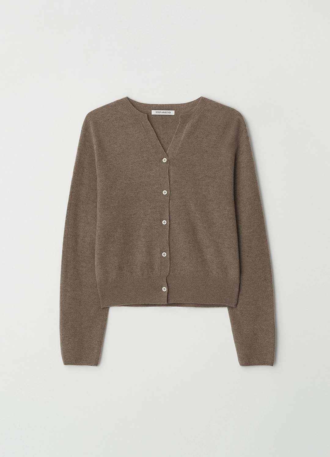 스텝어라운드 [5차] Cashmere whole garment round cardigan_Mocha Mousse 상품 이미지 2