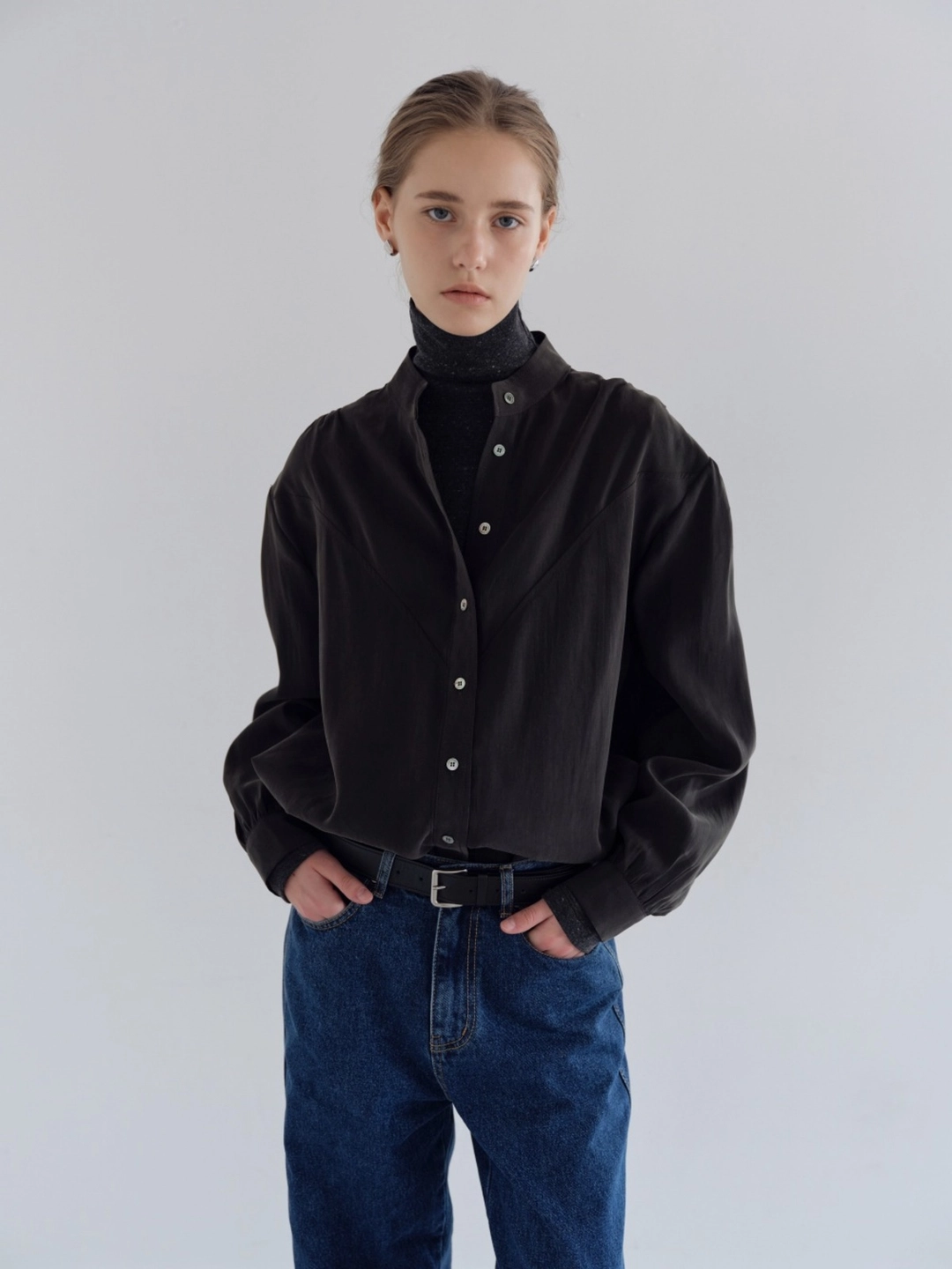 더릴 Timothy Blouse_Black 상품 이미지 2
