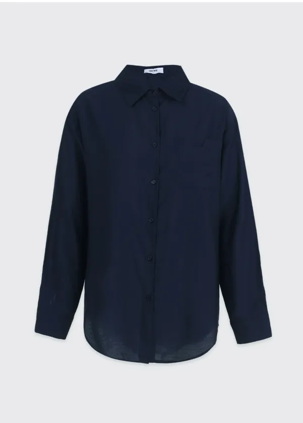  [44-120]  Teivel Overfit Shirt-Hiar Scrunchie Set  티벨 오버핏 셔츠- 헤어 스크런치 세트 (봄-가을-여름-오버핏-오버핏셔츠-셔츠셋업-스크런치셋업-허리단추-실루엣보완-빅사이즈-자체제작) 