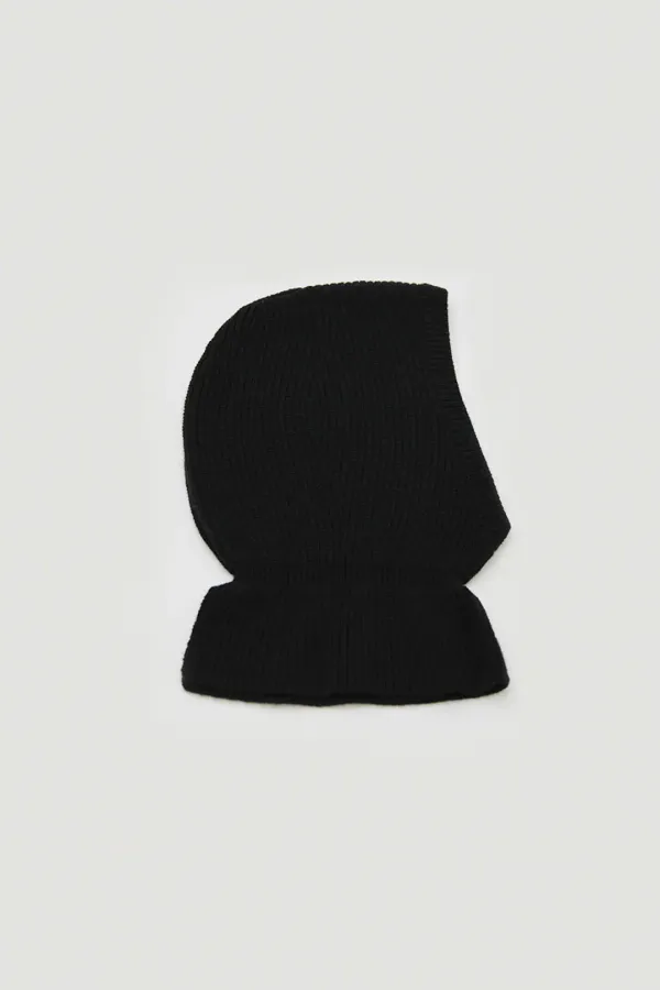 Cashmere Blended Balaclava (Black)