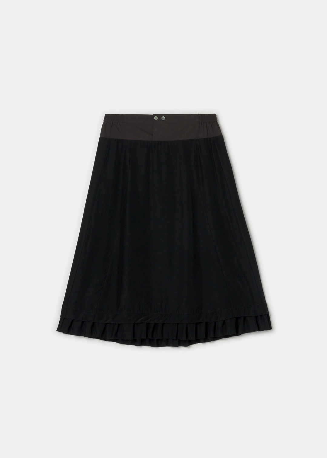 더라이 Frill Midi Skirt(Black) 상품 이미지 1