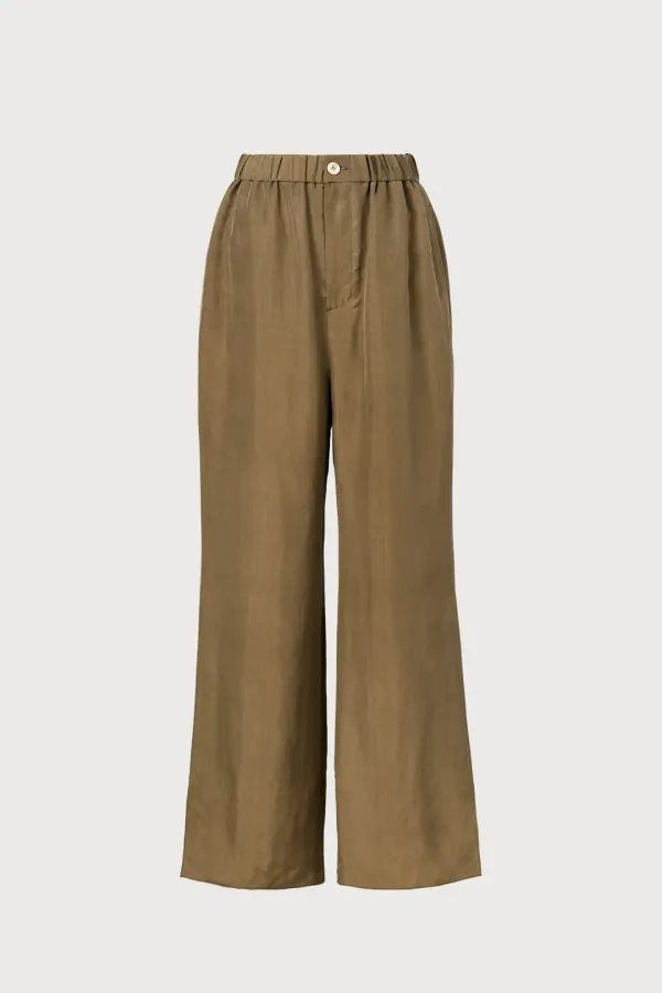 Part.5 Bemberg banding pants (khaki/black)