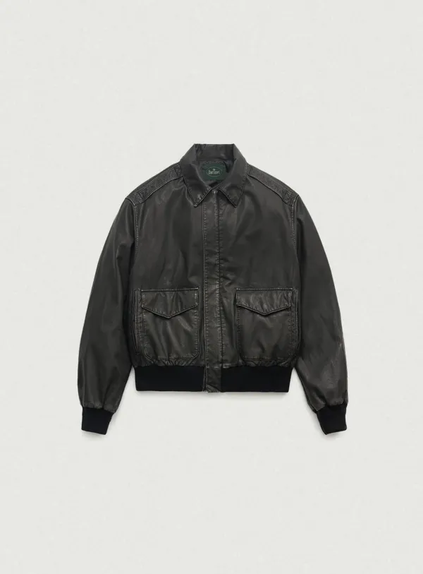 Brine Vintage Leather Jacket_Black