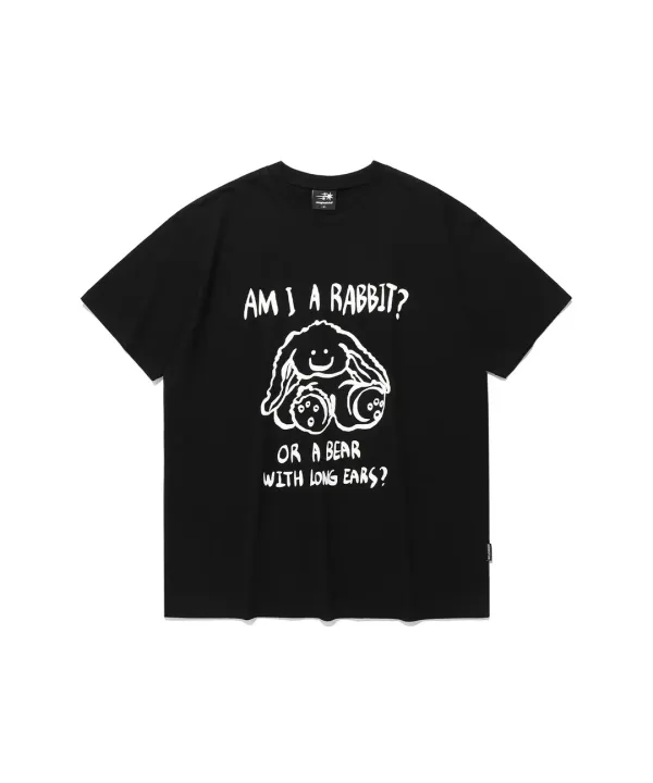 rabbit or bear tee[black]