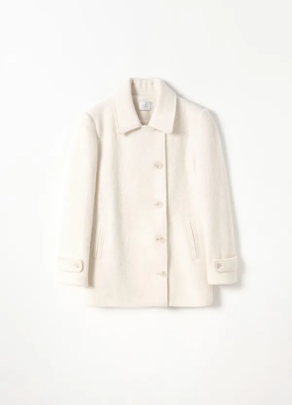 [Refurb] Villa Alpaca Half Coat(Cream)