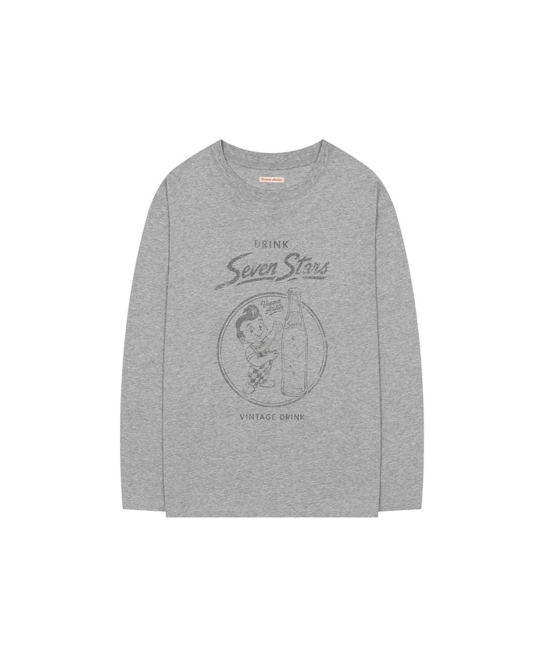 반원 아뜰리에 A3628 Vintage soda 롱 슬리브_Melange gray 상품 이미지 1