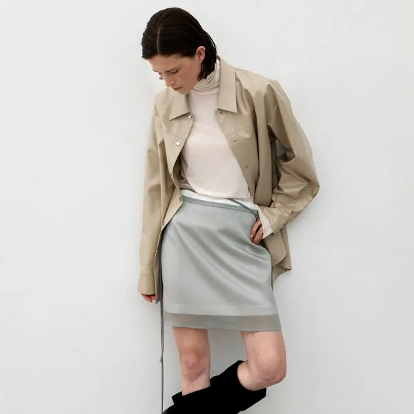 (SK-5056)DORIS SHEER LAYERED SKIRT