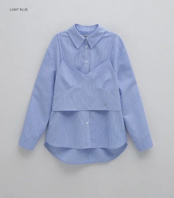 (Z-BL-4289)IAN BUSTIER SET SHIRT