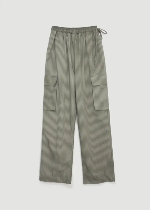 Stripe cargo pants (Khaki)