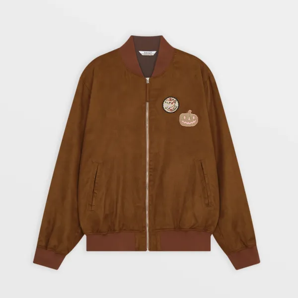Country Patch Suede Blouson (Brown)