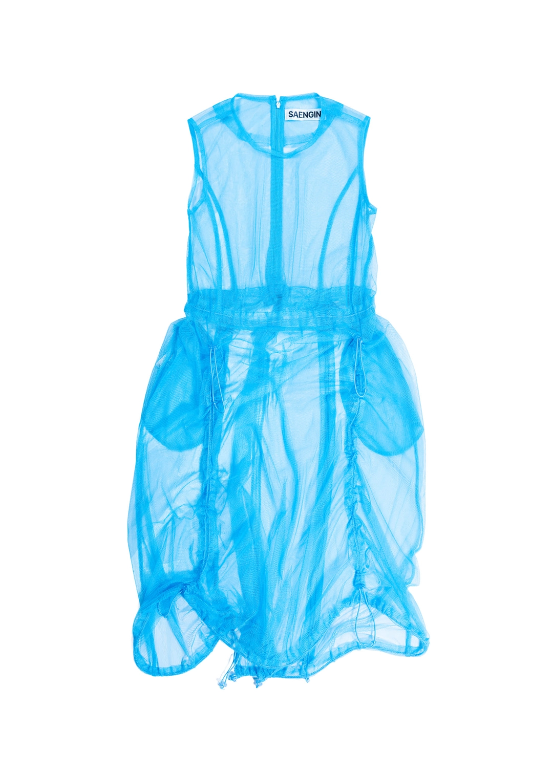생긴 TULLE SHIRRING STOPPER DRESS - BLUE 상품 이미지 1