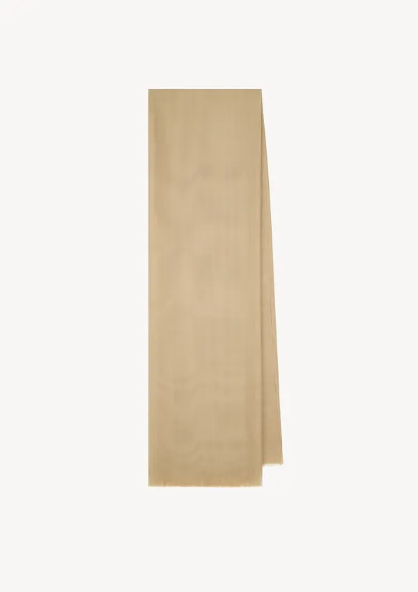 Terne Silk Scarf in Beige