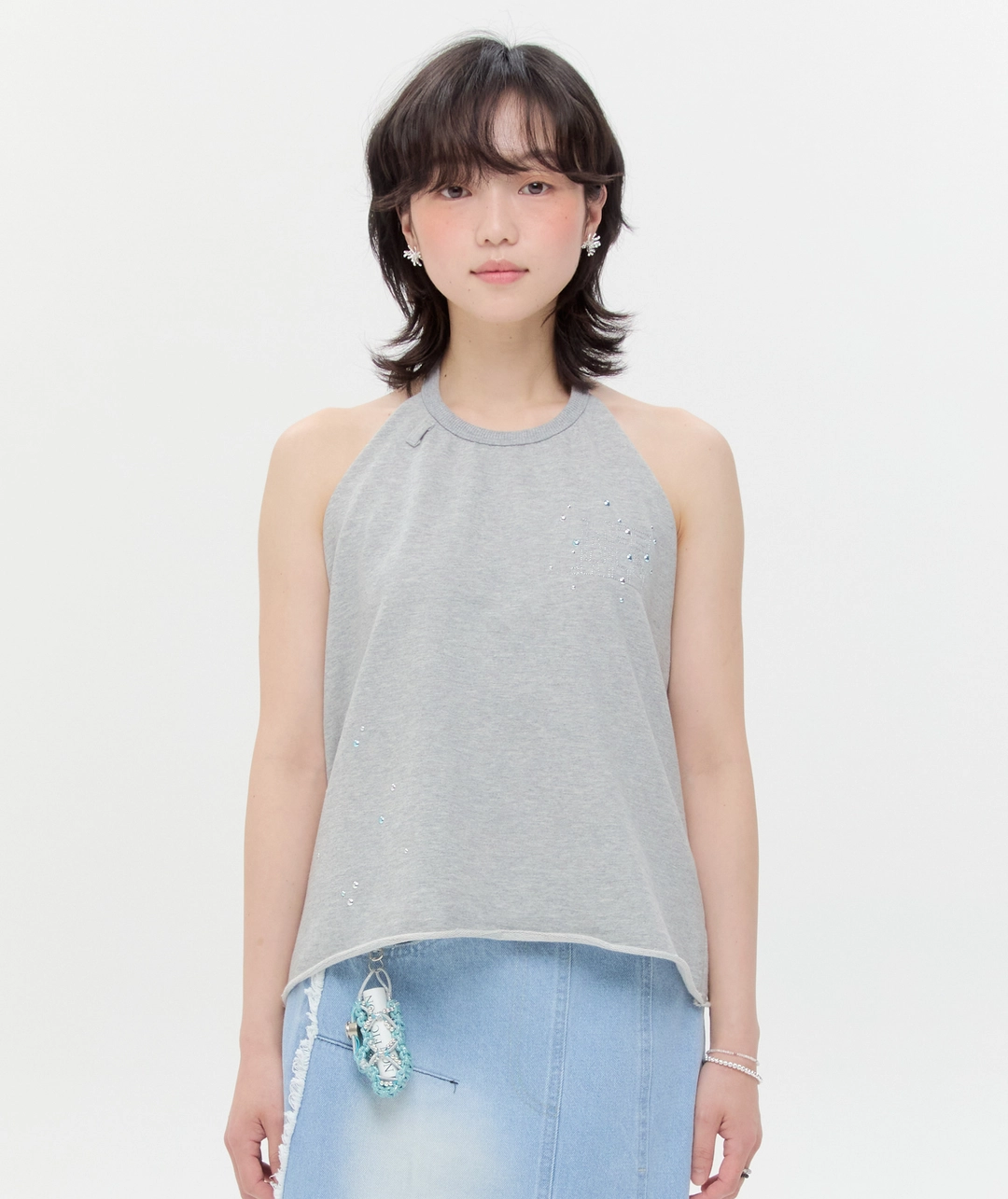 타입서비스 Snap Halter Top [Gray] 상품 이미지 1