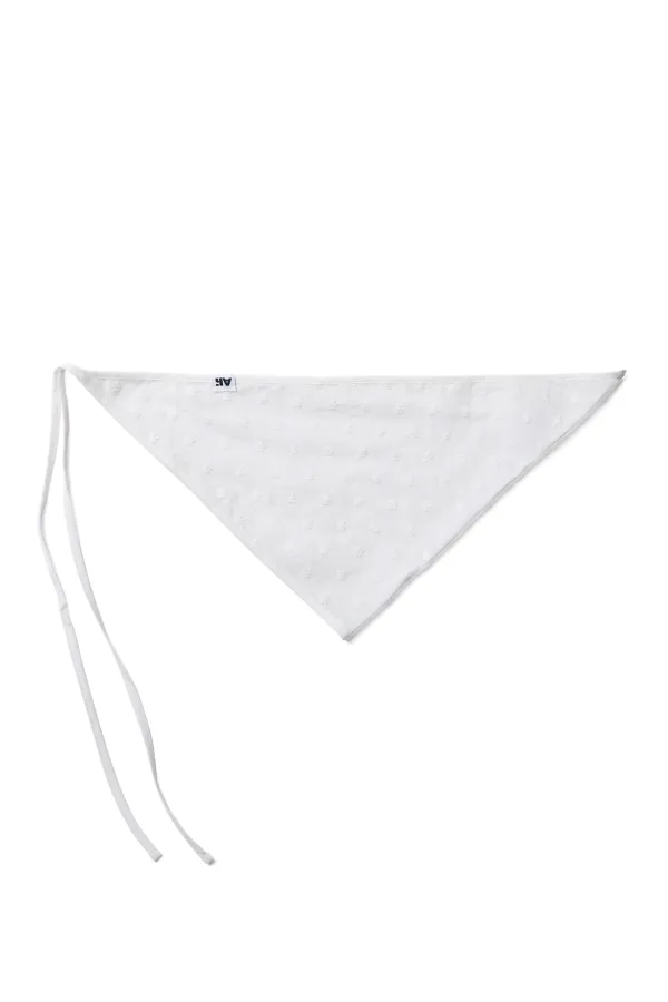 Flower Hair Scarf White