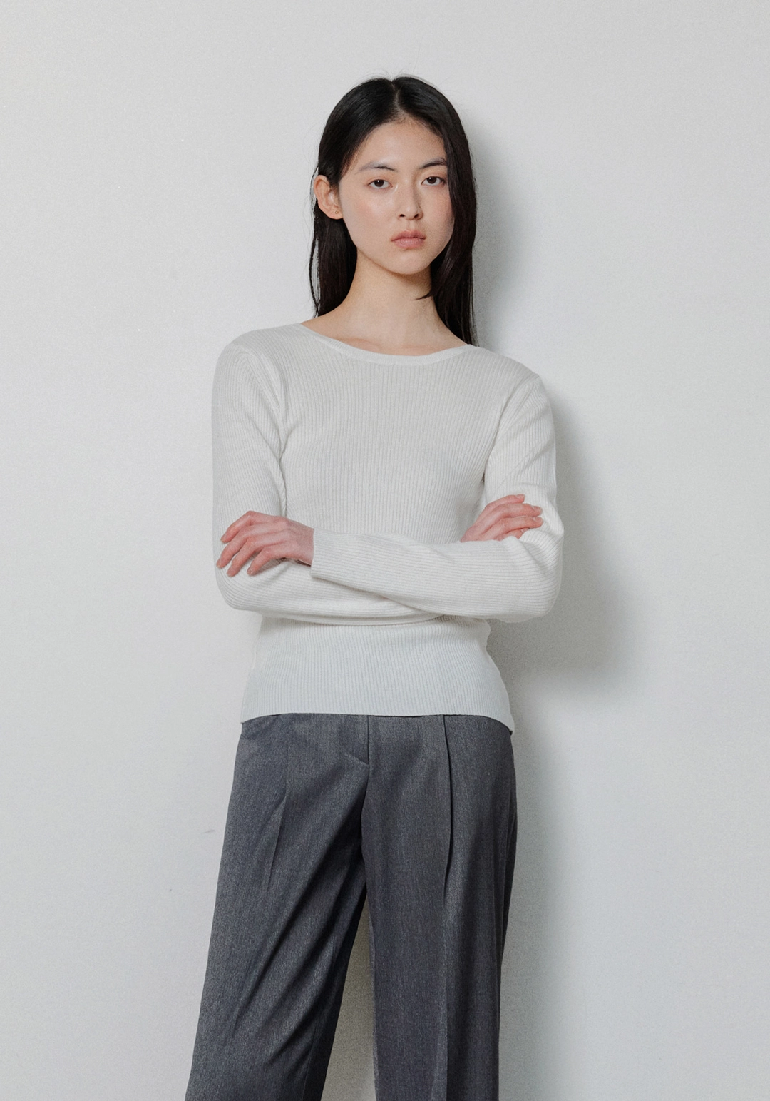 엘로주 Slit Ribbed Two-way Knit 상품 이미지 1