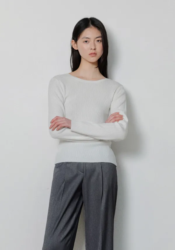 Slit Ribbed Two-way Knit