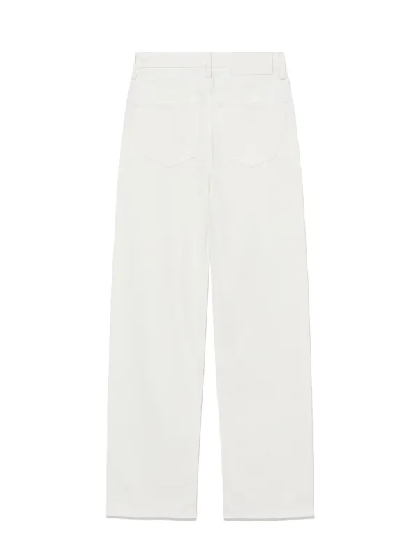 90s HIGH RISE WIDE LEG JEANS (LONG) (WHITE)