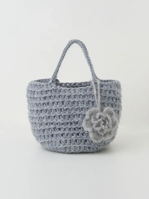 floral bam bag(grey)