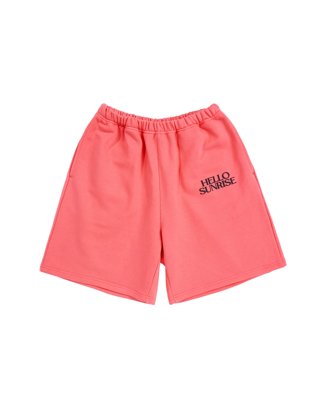 헬로선라이즈 Volume Typo Half Sweatpants_Coral Pink 상품 이미지 2
