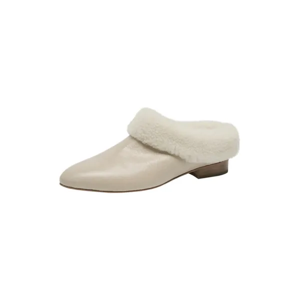 shearing bloafer - ivory