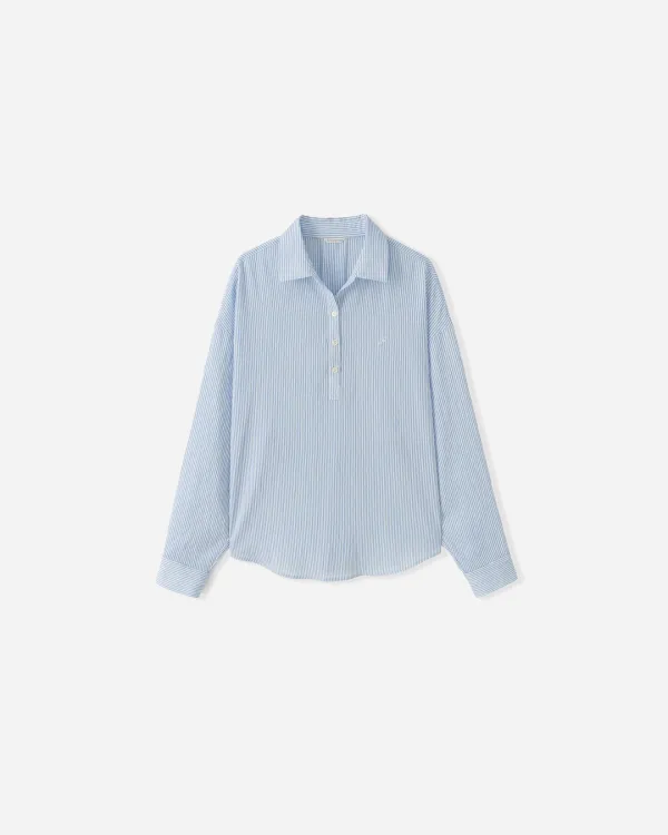 Burnet Stripe Sheer Shirt
