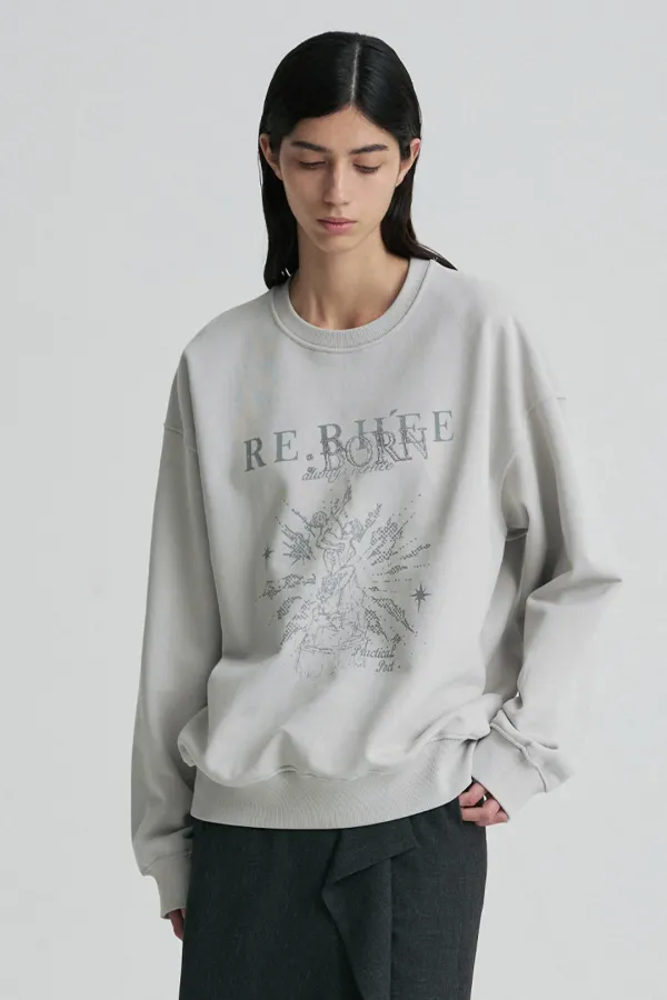 REBORN SWEATSHIRT DOVEGRAY