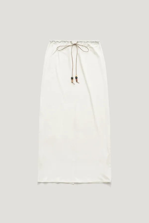 MEMO STRING MODAL SKIRT_WHITE / ₩98,000