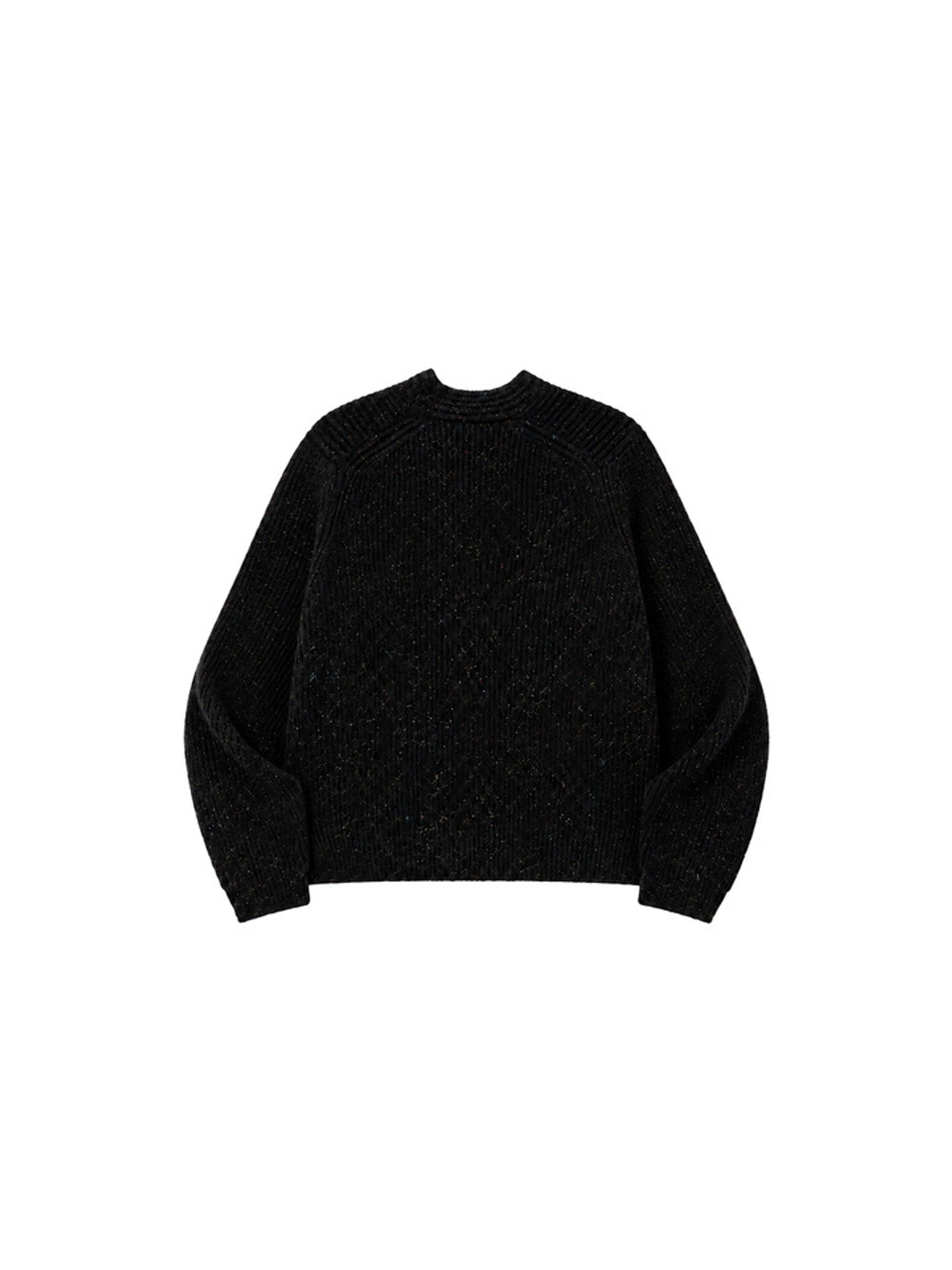 프리터 Chine Rollup Knit Black_F263KN07 상품 이미지 2